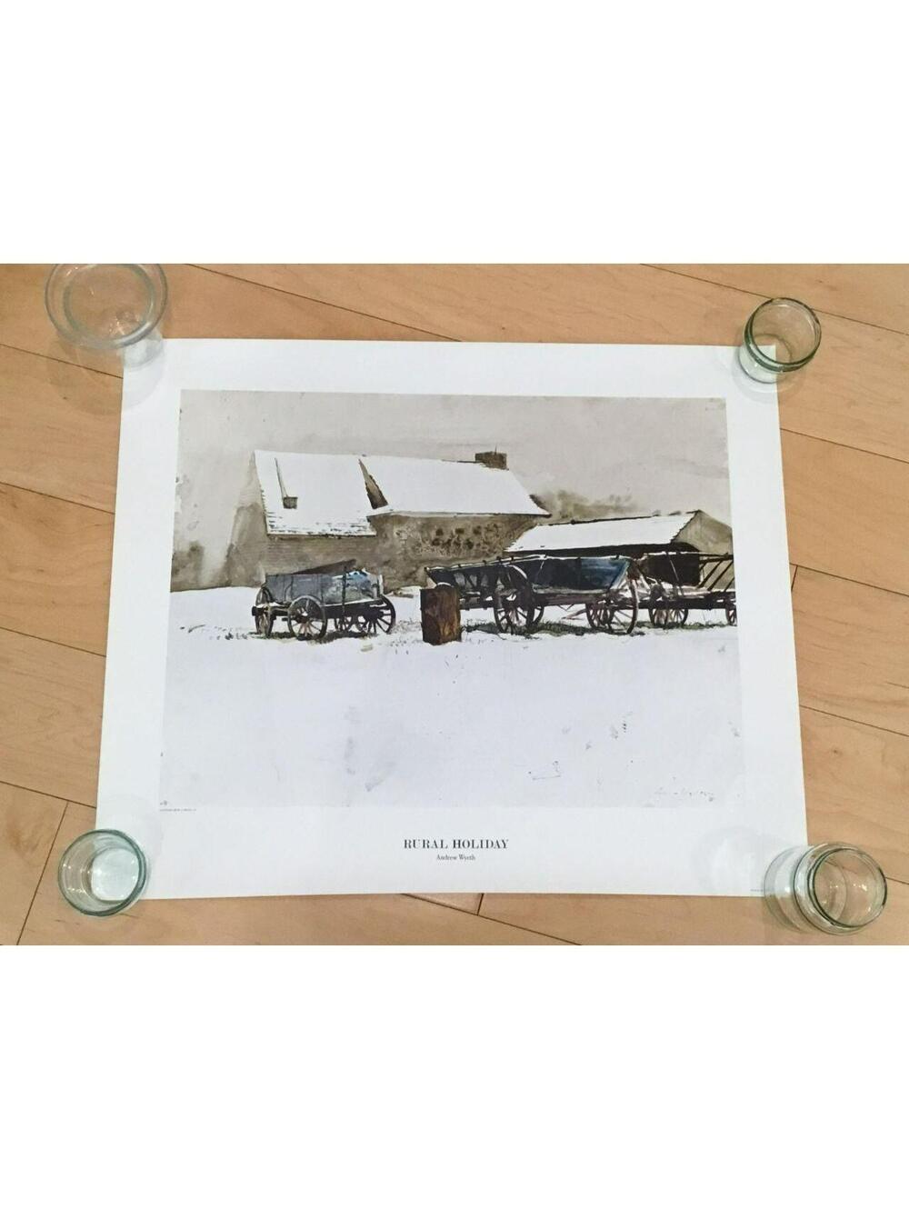 Andrew Wyeth American Heritage Triton Prints Rural Holiday 20x24" 1966